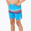 Rip Curl Surf Revival Volley blue paint children's swim shorts 6
