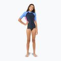 Children's Rip Curl Block Party Rash Vest swim shirt navy 2