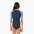 Children's Rip Curl Block Party Rash Vest swim shirt navy 3
