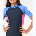 Children's Rip Curl Block Party Rash Vest swim shirt navy 5