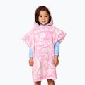 Women's poncho Rip Curl Mixed Snap Cotton Hooded pink