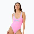 One-piece swimsuit Rip Curl Surf Puff light pink 4