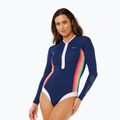 Women's one-piece swimsuit  Rip Curl Surf Stripe UPF Surf Suit dark navy 4