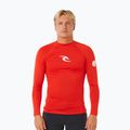 Men's swim long sleeve Rip Curl Waves Upf Perf lava red