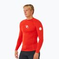 Men's swim long sleeve Rip Curl Waves Upf Perf lava red 4