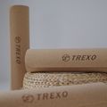 TREXO Yoga mat TPE cork 6 mm blue YM-C01N 7