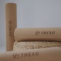 TREXO Yoga mat TPE cork 6 mm orange YM-C01P 8