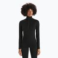 Women's thermal base layer icebreaker 200 Oasis Half Zip black