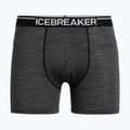 Men's thermal boxer shorts icebreaker Anatomica gritstone hthr