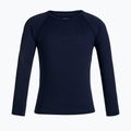 Icebreaker Kids 200 Oasis Crewe midnight navy thermal sweatshirt 3