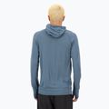 Men's Mons Royale Temple Tech Hood thermal sweatshirt grey heather/goblin blue 2
