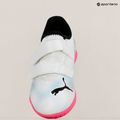 PUMA Future 7 Play IT V children's football boots puma white/puma black/poison pink 11