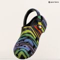 Women's Crocs Classic Seasonal Printed zebra rainbow slides 11
