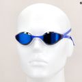 Arena Python Mirror blue mirror/white swimming goggles 8