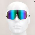 Red Bull SPECT Stun shiny white/smoke with purple-green mirror sunglasses 9