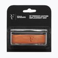 Wilson Roger Federer Leather tennis racket wrap brown 2