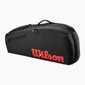 Tennis bag Wilson Clash V3 Super Tour 3PK black/ infrared 2