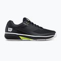 Men's tennis shoes Wilson Rush Lite 5 Clay black/white/safety yellow 8
