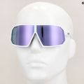 UVEX Sportstyle 237 white matt/mirror lavender sunglasses 7