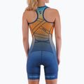 Women's triathlon suit Synergy Pro Sleeveless Racerback Trisuit orange wave 2
