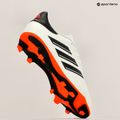 Children's football boots adidas Copa Pure II Club FxG ivory/core black/solar red 12