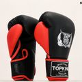 Top King Reborn Boxing Gloves Semi Leather black/red 6