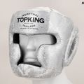 Top King Super Star white/silver boxing helmet 7
