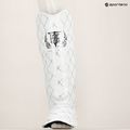 Top King Chain Semi Leather white/silver tibia and foot protectors 8