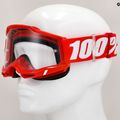 100% Accuri 2 neon/red/clear cycling goggles 7