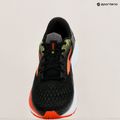 Men's running shoes Brooks Ghost 16 wide fit black/mandarin red/green 9
