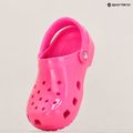 Crocs Classic Neon Highlighter Clog pink crush children's slides 16