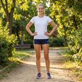 Women's Joma Elastic Running Shorts dark navy 9