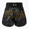 Men's training shorts Venum Serpenti Muay Thai black/silver/gold 2