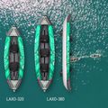 Aqua Marina Laxo Recreational Kayak 12'6" green 3-person inflatable kayak 11