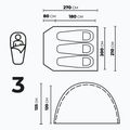 3-person camping tent KADVA CAMPdome 3 blue 6