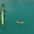 Aqua Marina Recreational Canoe green Ripple-370 3-person inflatable 12'2" kayak 21
