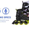 Playlife Lancer 84 women's roller skates black and purple 880274 17