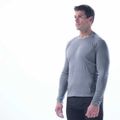 Men's thermal base layer top icebreaker 200 Oasis Crewe gritstone 14