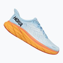 Women's running shoes HOKA Clifton 8 Wide summer song/ice flow