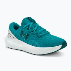Men's Under Armour Charged Surge 4 circuit teal/halo gray/hydro teal running shoes