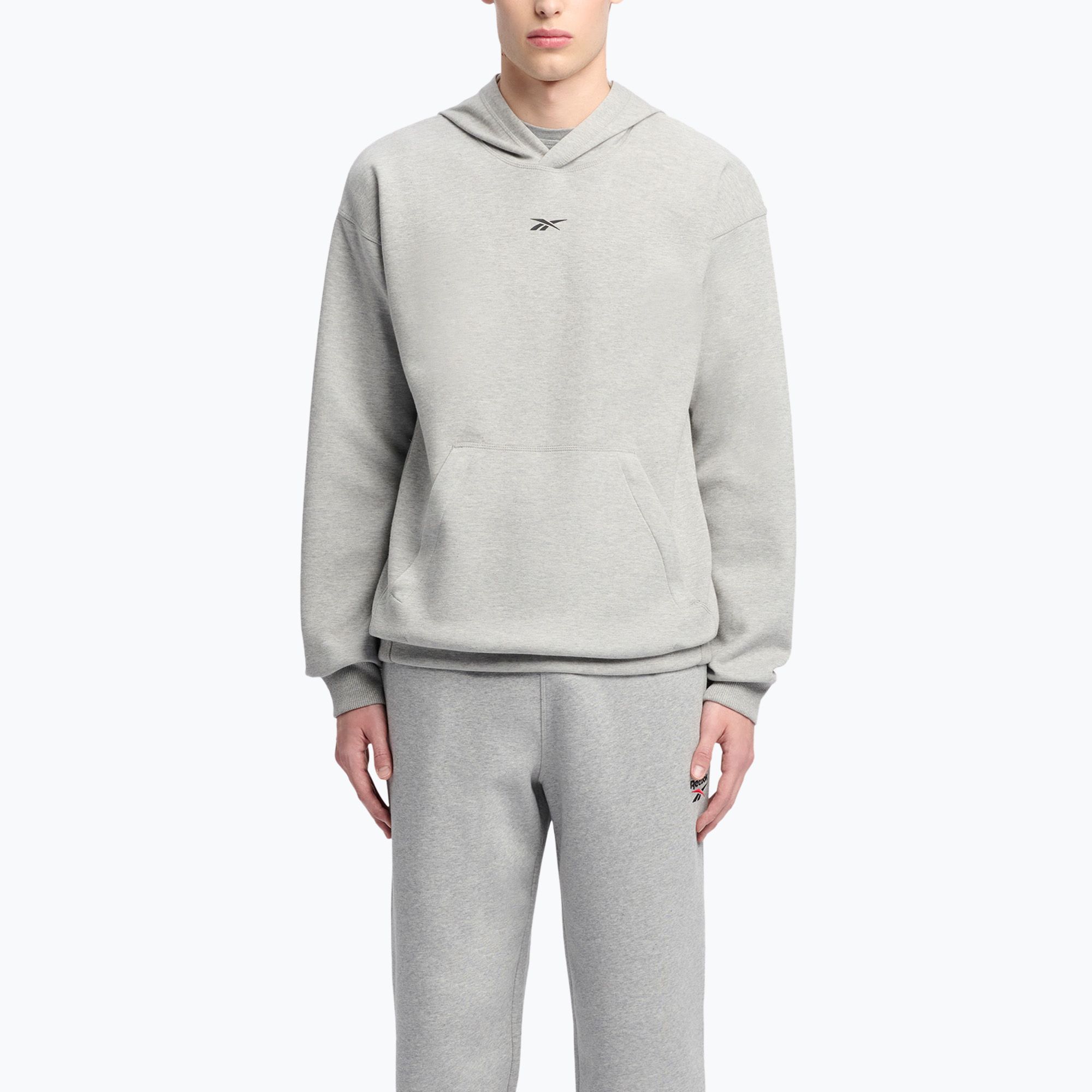Men's Reebok Athlete Hoodie medium grey heather
