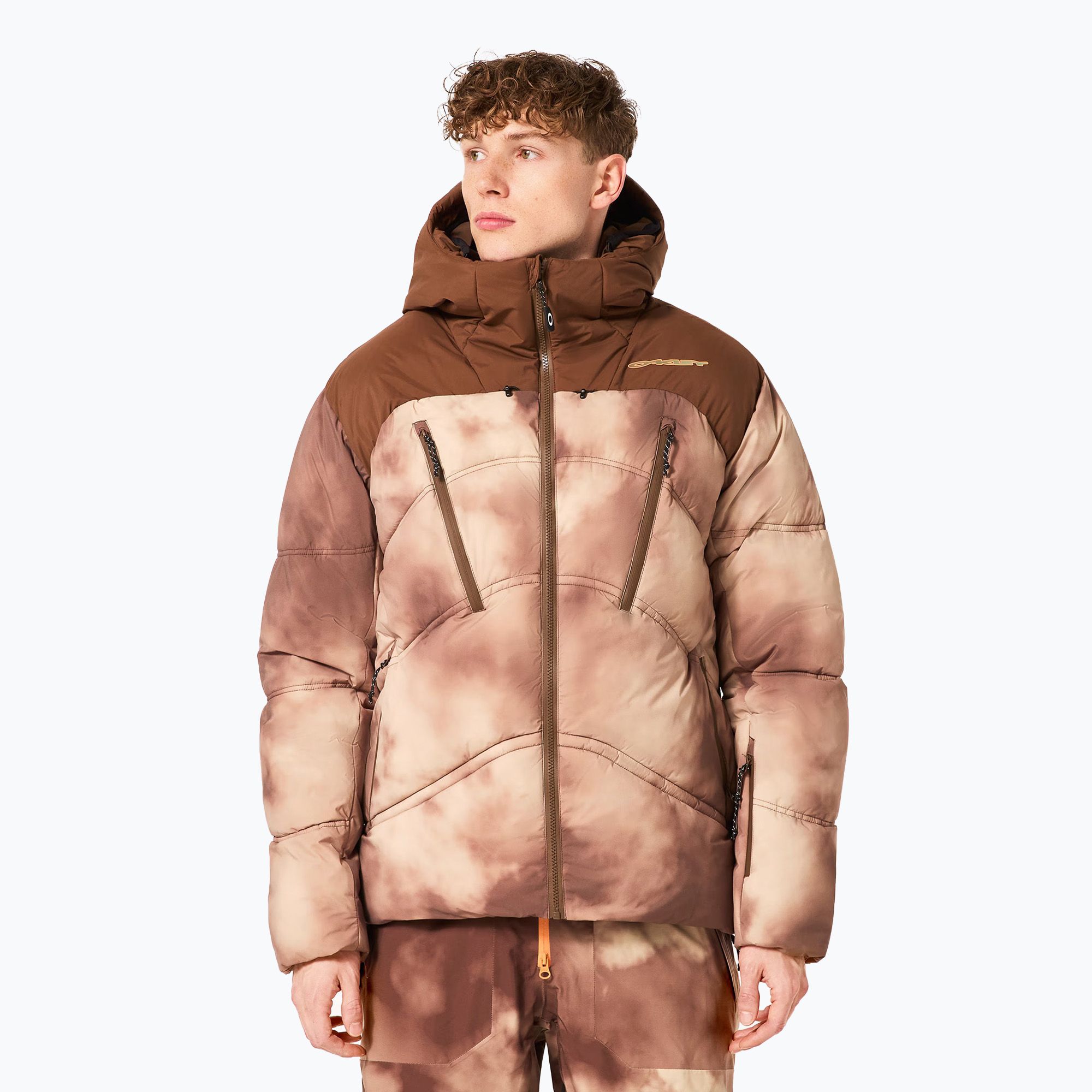 美品！　Oakley スノーボードジャケット Mサイズ ブラウン スノーボードウェア ジャケット RANGE RC JACKET 2.0 FOA406098