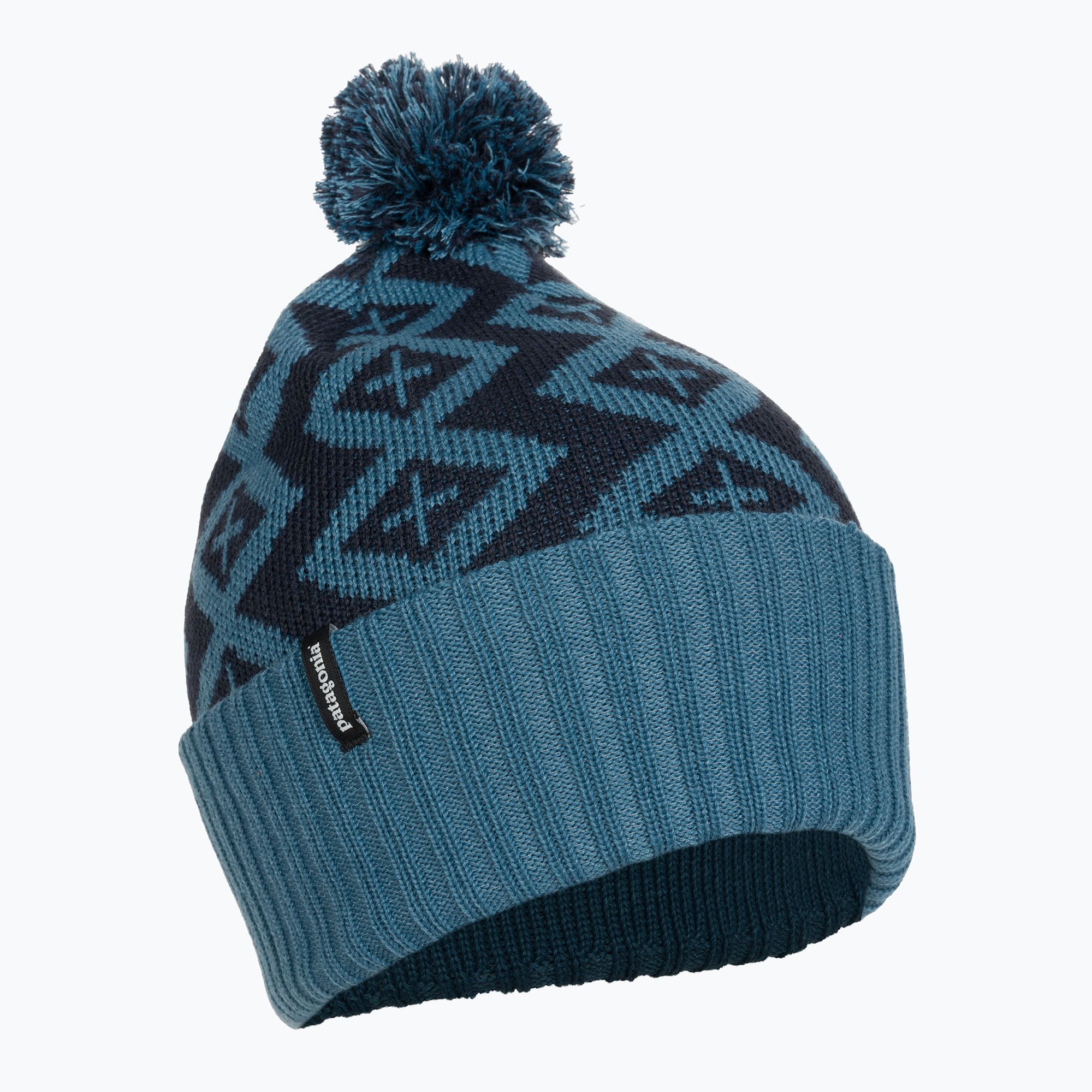 Patagonia Unisex Powder Town \'Perennial Pinecone/Wavy Blue\' Beanie 29187-PEWA OS Patagonia Powder Town Beanie - Women main image 4