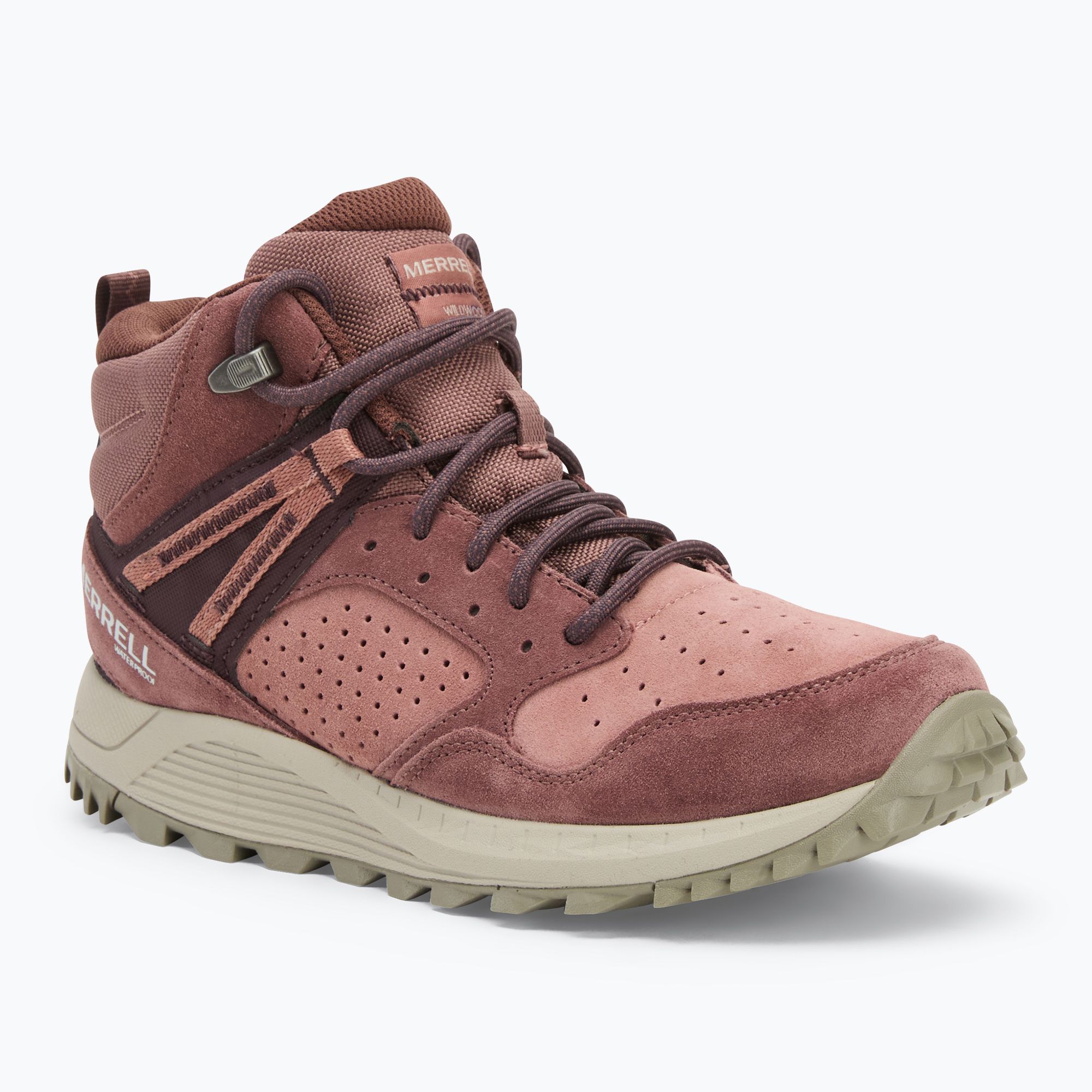 Women's hiking boots Merrell Wildwood Mid Ltr Wp marron/burlwood