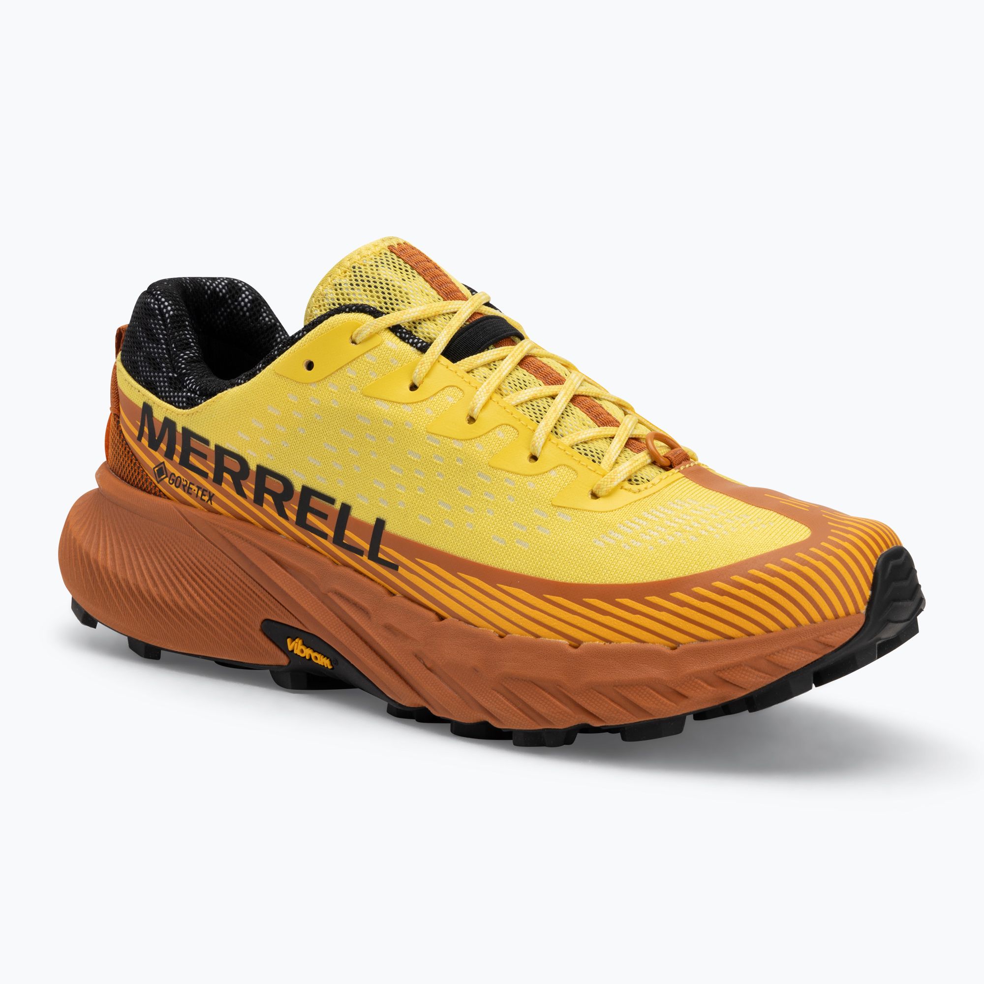 Men's Merrell Agility Peak 5 GTX daffodil running shoes (J068321