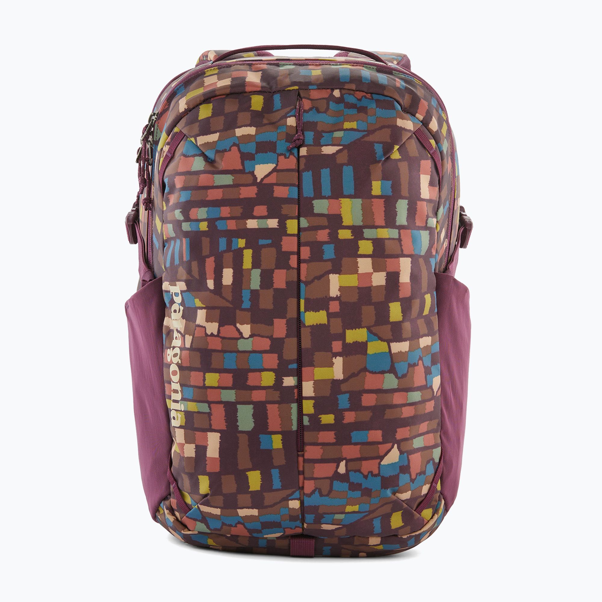 patagonia backpack in fitz roy Patagonia Refugio Day Pack 26 l fitz roy patchwork/night plum hiking  backpack (47913)