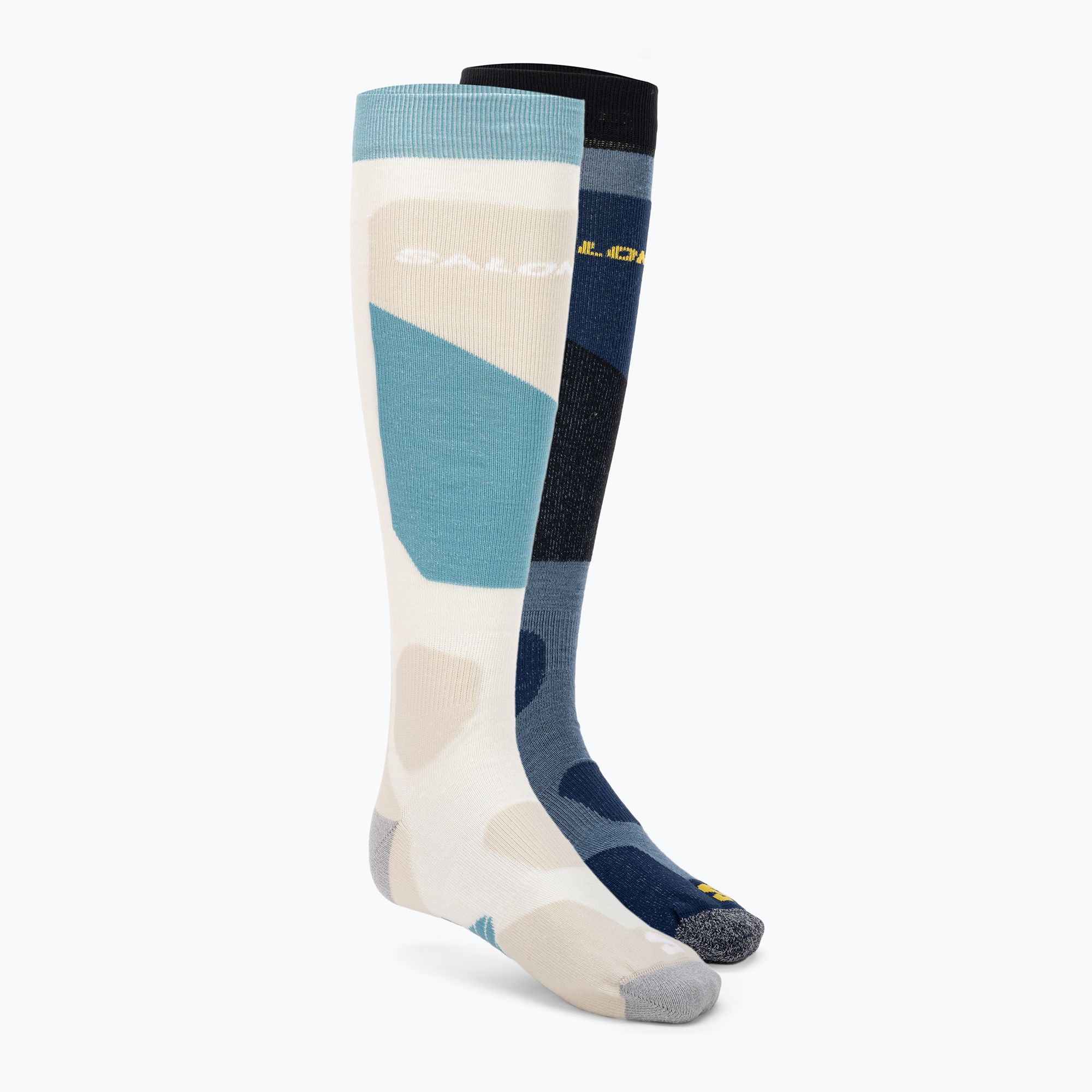 salomon access ski socks Salomon S/Access ski socks 2 pairs copen blue/egret (LC2168100)