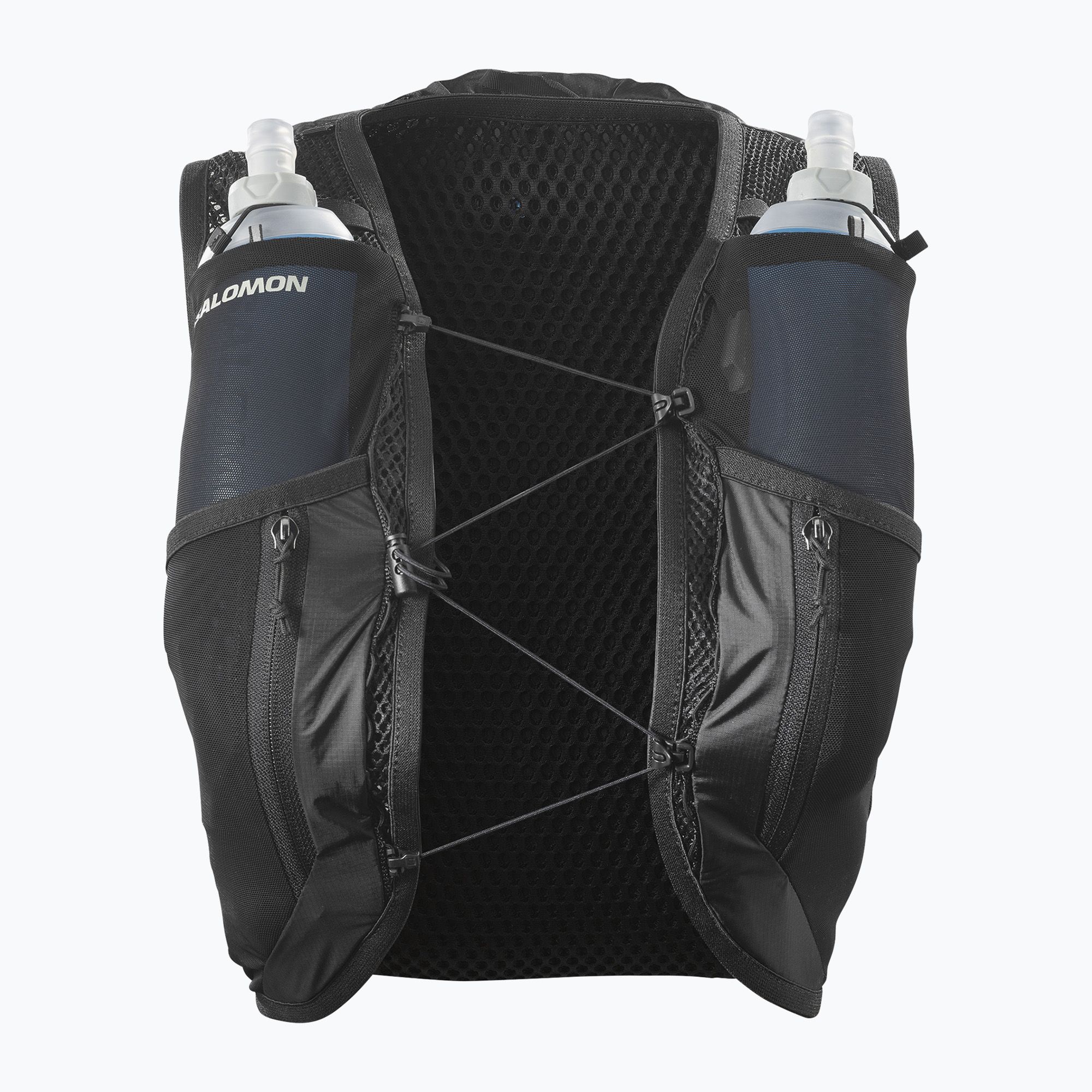 Women's running vest Salomon Active Skin 12 Set black/metal (XL)