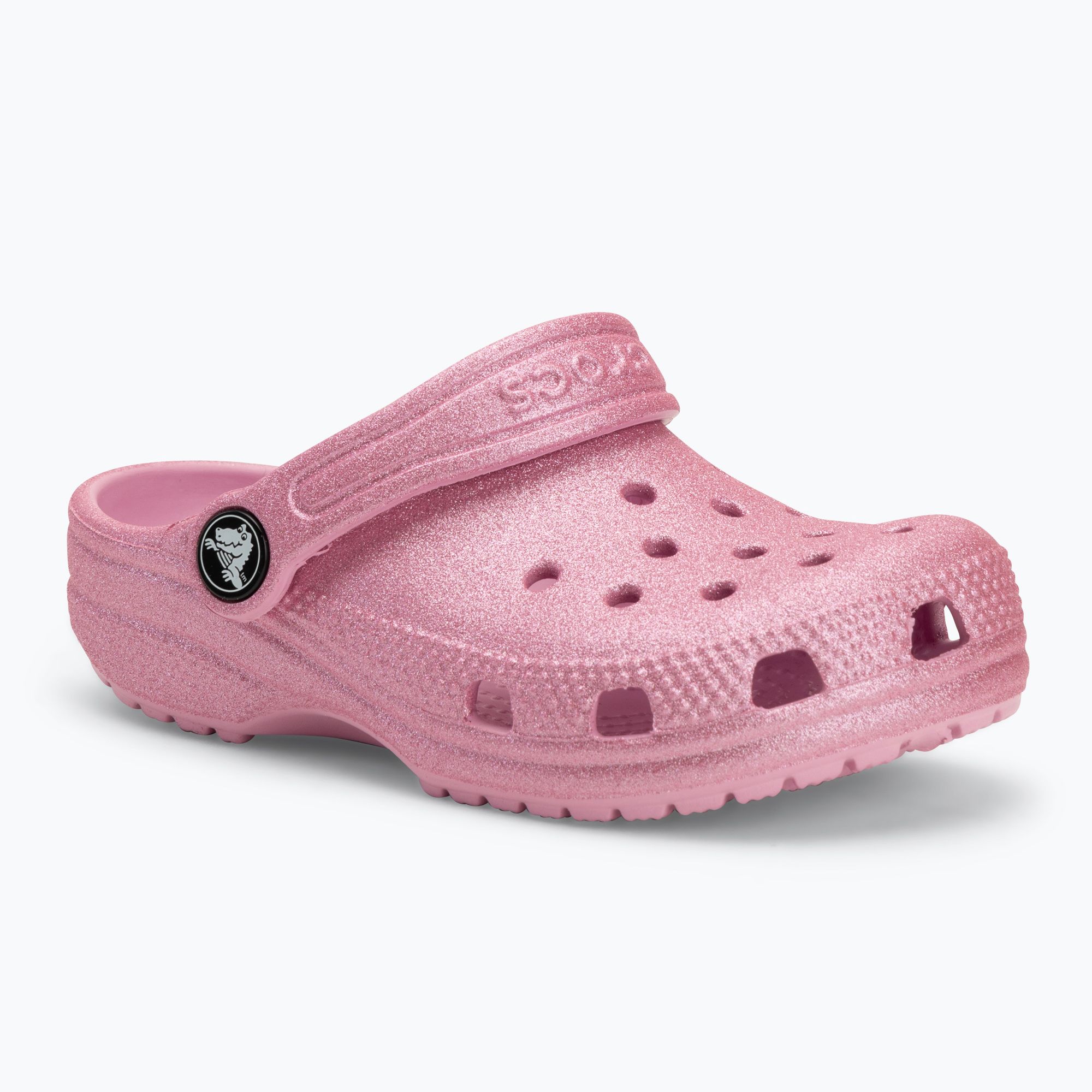 Children's clogs Crocs Classic Glitter Clog Toddler pink tweed glitter ...