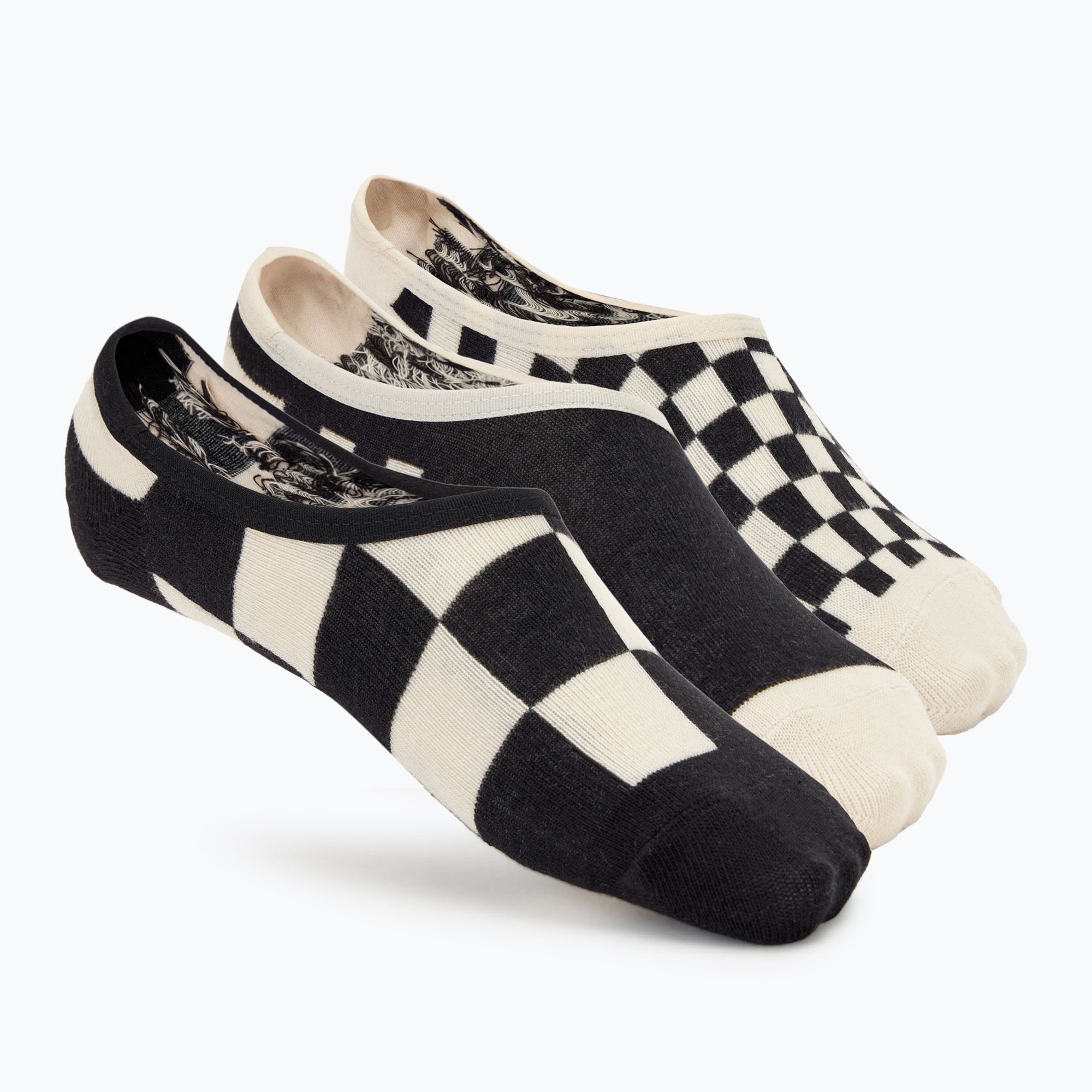 Women's Vans Checker Canoodle socks 3 pairs black (36.5 - 41 EU)